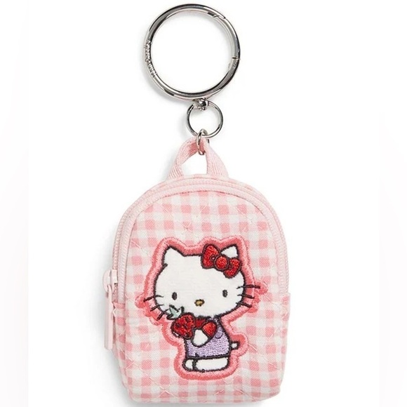 Vera Bradley Hello Kitty Mini Backpack Bag Charm brand new - Picture 1 of 9